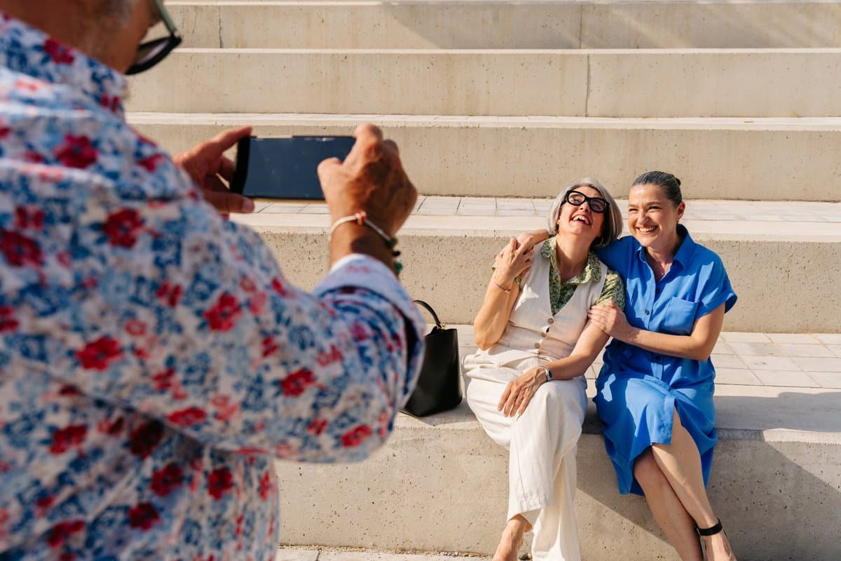 Happy active adults enjoying life together