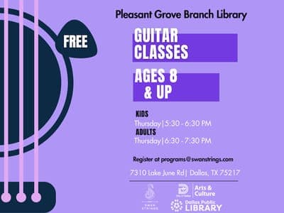 Pleasant Grove Free Community Guitar Classes