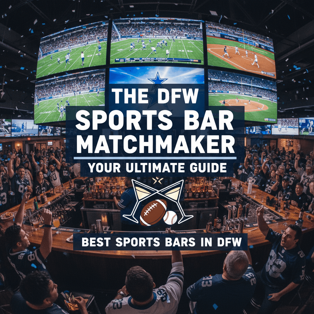 The DFW Sports Bar Matchmaker: Your Ultimate Guide to the Best Sports Bars in DFW